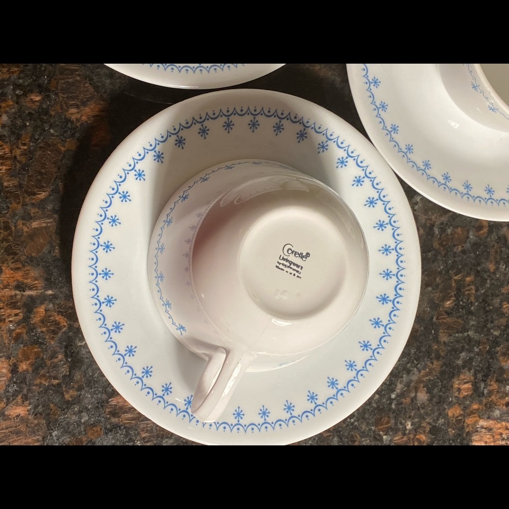 4 Garland Corelle Cups & Saucers
